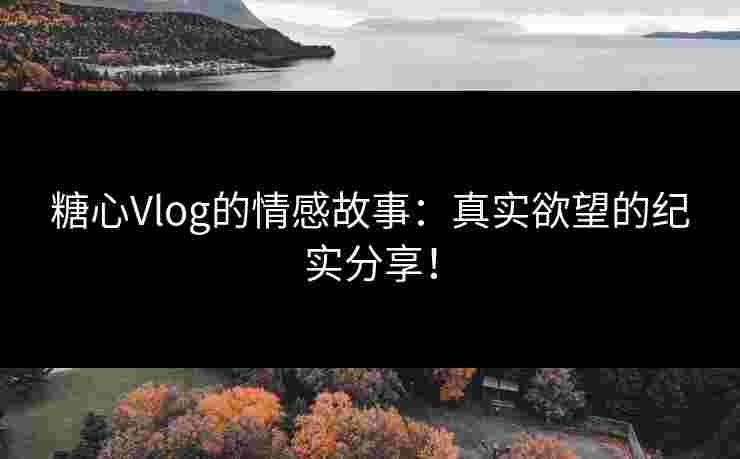 糖心Vlog的情感故事：真实欲望的纪实分享！