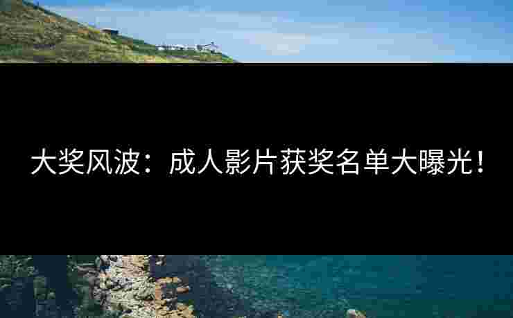 大奖风波：成人影片获奖名单大曝光！